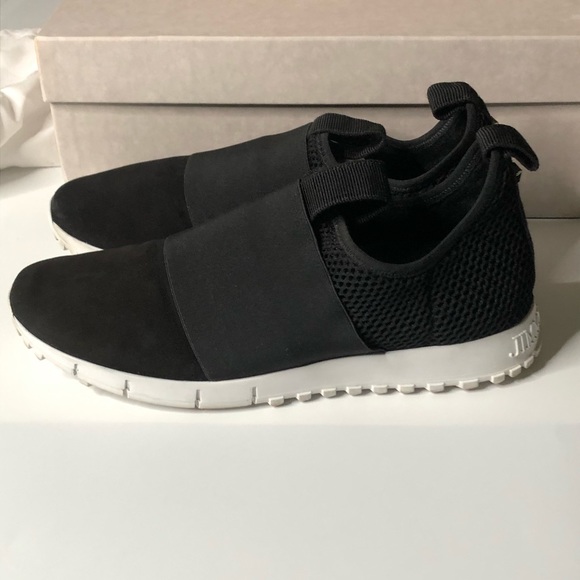 Jimmy Choo Black Slip-On Mens Sneakers Size 9.5 - Picture 5 of 9